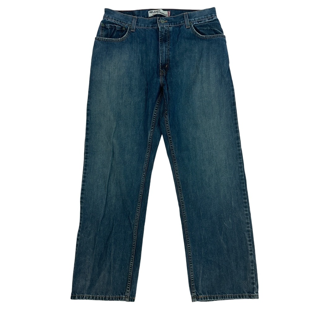 Levi's 559 Relaxed Straight Leg Denim Blue Jeans Tag 36x32 (34x30) 100% Cotton